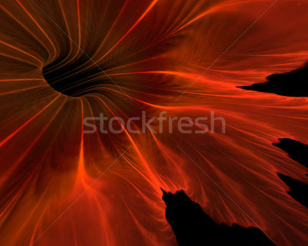 Stock photo: Close-up of Delicate Fiery Flower