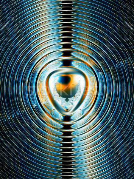 Magnético campo energia fractal linhas textura Foto stock © Artida