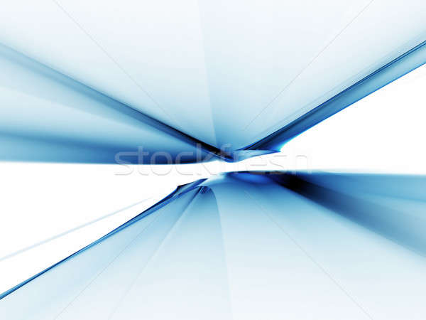 Abstract blue horizon stretching off to infinity          Stock photo © Artida