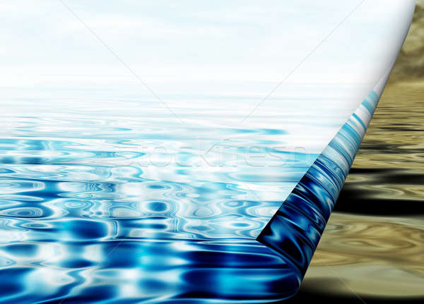 environmental concept, water protection Stock photo © Artida