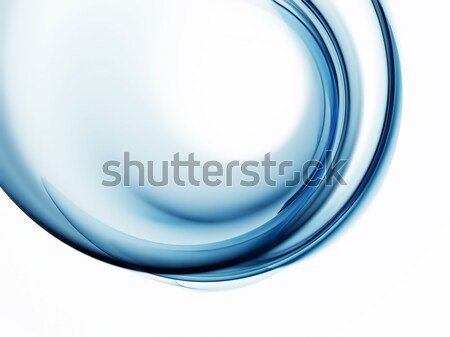 Blue circular abstract motion on white background Stock photo © Artida