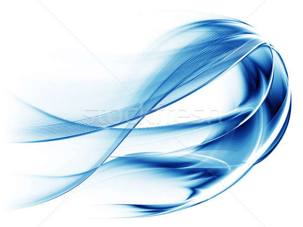 Linear azul dinâmico movimento abstrato ilustração Foto stock © Artida