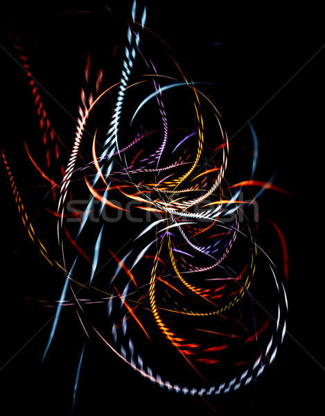 colorful braided fibers Stock photo © Artida