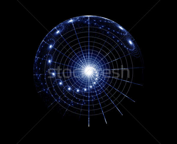 Spirale Universum Raum Phantasie imaginären Sterne Stock foto © Artida