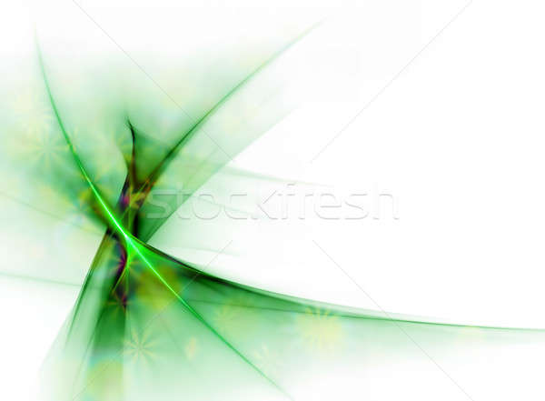 Elegante verde floreale velo vento copia spazio Foto d'archivio © Artida
