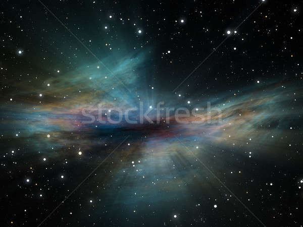 Stock photo: Deep Space, Colorful Nebula, Star Fields and Rays of Light 