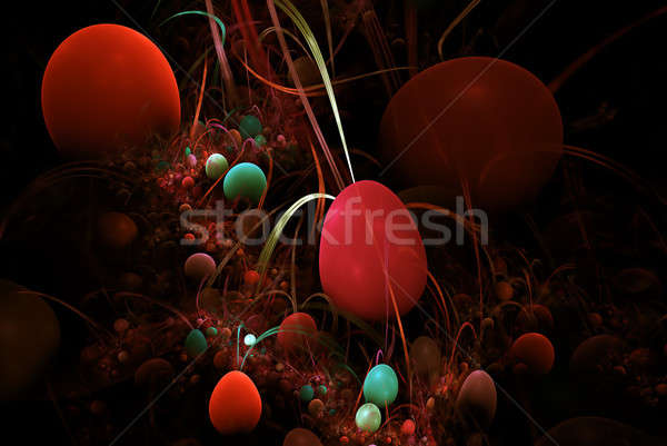 colorful easter eggs Stock photo © Artida