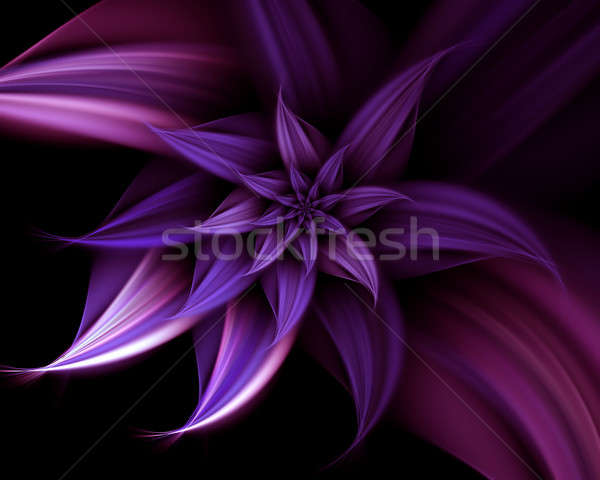 Stockfoto: Mooie · bloem · abstract · illustratie · elegante · fantasie