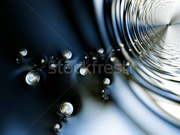 Whirlpool, blue abstract composition, computer-generated, Stock photo © Artida