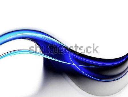 синий аннотация волна иллюстрация волнистый Сток-фото © Artida