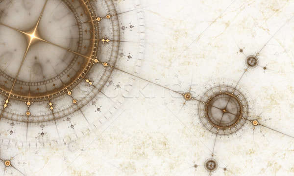 древних морской диаграммы Гранж старая карта компас Сток-фото © Artida