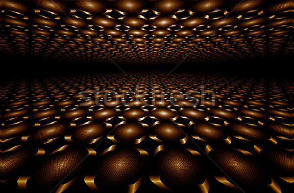  Chocolate perspective             Chocolate horizon fractal Stock photo © Artida