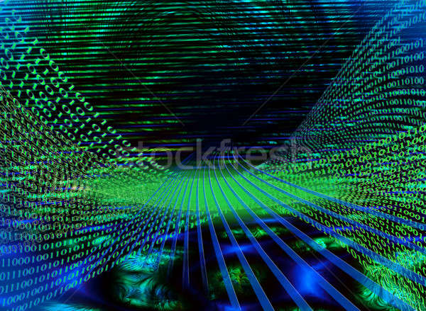 Internet concept - binary code Stock photo © Artida