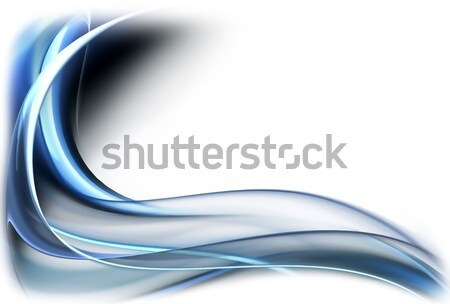 Dinamica blu abstract ondulato movimento illustrazione Foto d'archivio © Artida