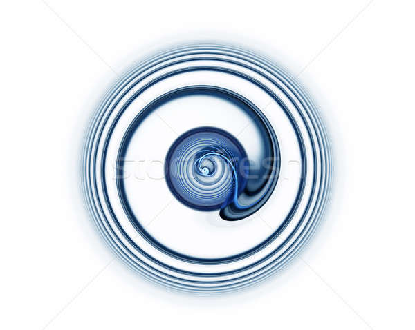 Stock photo: dynamic blue rotational motion