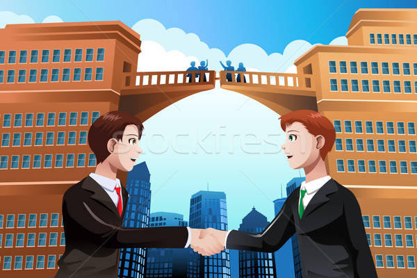 Business merger concept Stock photo © artisticco