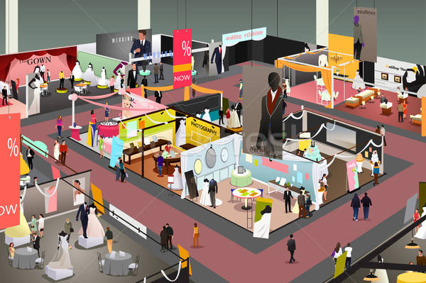 Stock photo: Wedding and Bridal Trade Show Illustration