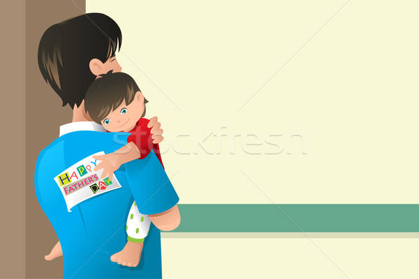Fathers day card design Stock photo © artisticco