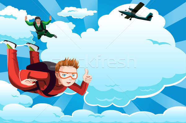 Skydiving Stock photo © artisticco