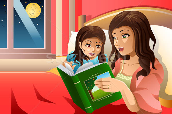 Mother Telling a Bedtime Story Stock photo © artisticco