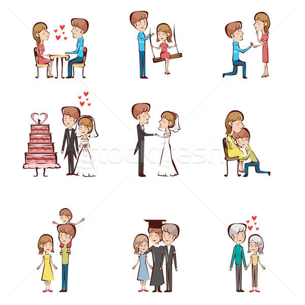 Life cycle of a couple Stock photo © artisticco