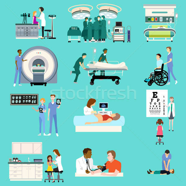 Medical Healthcare Activities Cliparts Stock photo © artisticco