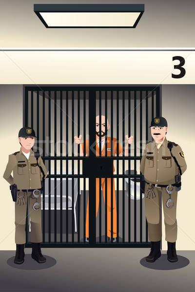 Prisoner in the jail  Stock photo © artisticco