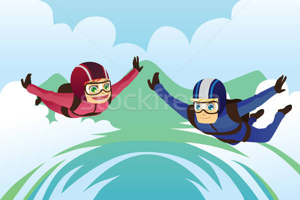 Skydiving Stock photo © artisticco
