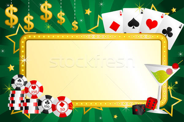 [[stock_photo]]: Jeux · cartes · coeur · fond · cadre