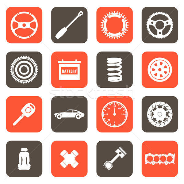 Automobile parts related icons Stock photo © artisticco