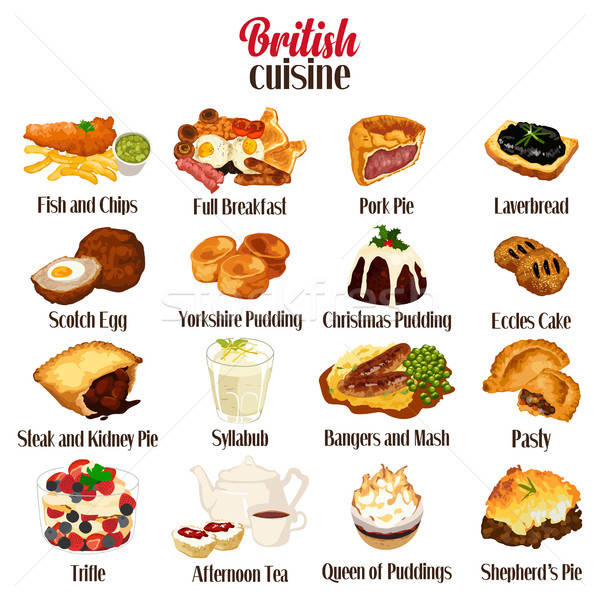 Brit · konyha · konyha · rajz · anglia · vektor · illusztráció ... Konyha rajz