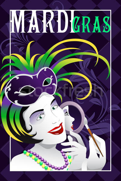 Mardi Gras poster Stock photo © artisticco