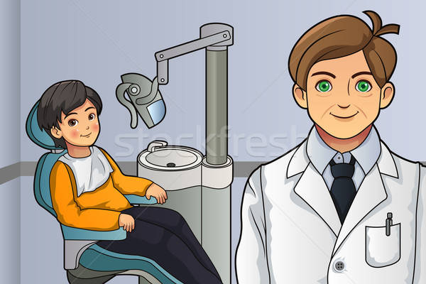 Kid in the Dentist Office Stock photo © artisticco