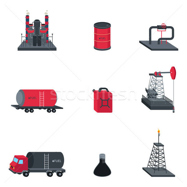 Oil Industry Icons Stock photo © artisticco