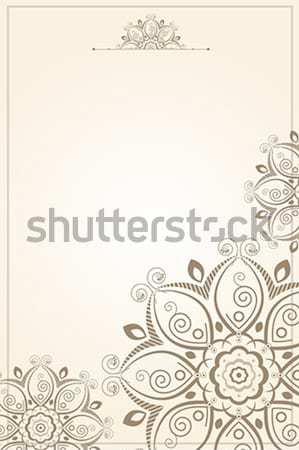 Stock photo: Floral pattern paper background