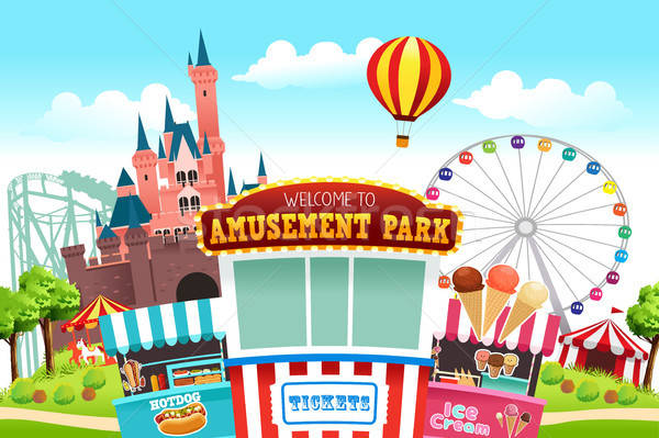 Amusement Park Illustration Stock photo © artisticco