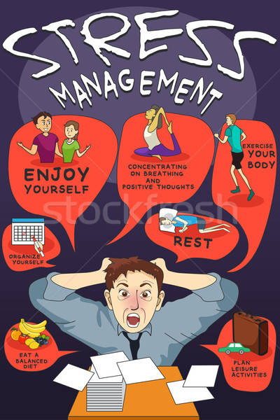 Stress Management Infographic Stock photo © artisticco
