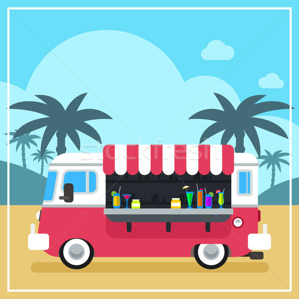 Summer Drinks and Smoothies Truck Stock photo © artisticco