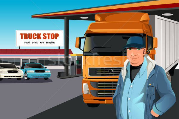 Truck driver Stock photo © artisticco