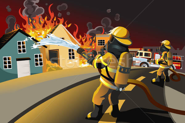Firefighters Stock photo © artisticco