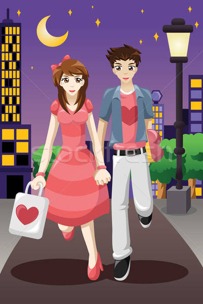 Couple going out on a Valentine's Day Stock photo © artisticco