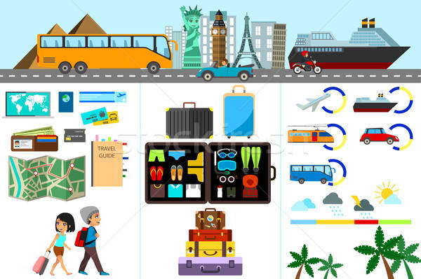 World Travel Infographic Stock photo © artisticco