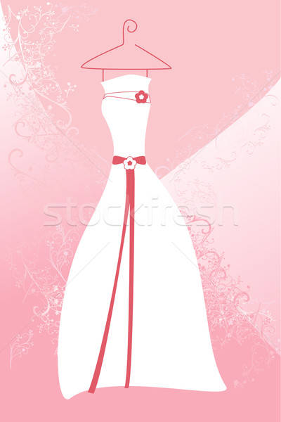 Stock foto: Hochzeitskleid · Hochzeit · Mode · Hintergrund · Ehe · rosa