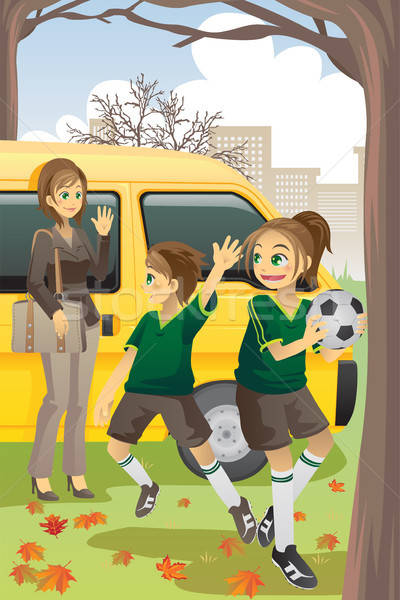 Soccer mom Stock photo © artisticco