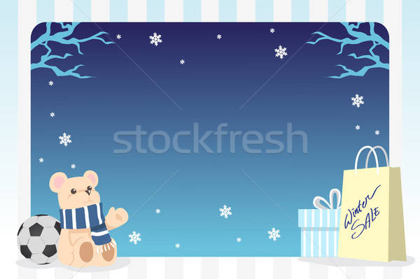 Winter shopping background Stock photo © artisticco