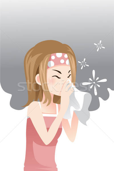 Woman having a cold Stock photo © artisticco