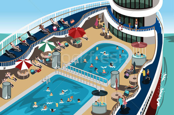 Cruise vakantie mensen goede tijd familie Stockfoto © artisticco