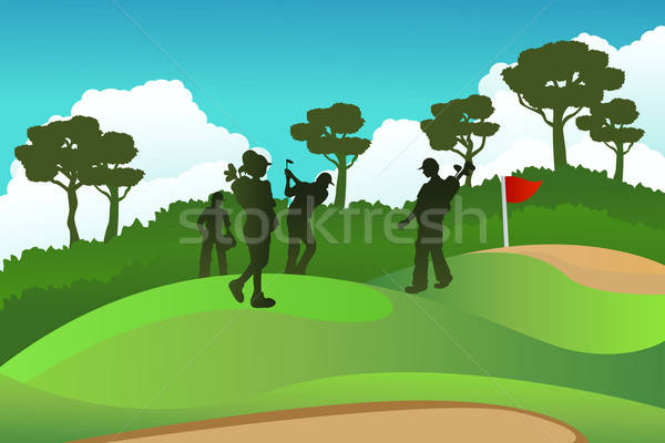 Golf players Stock photo © artisticco