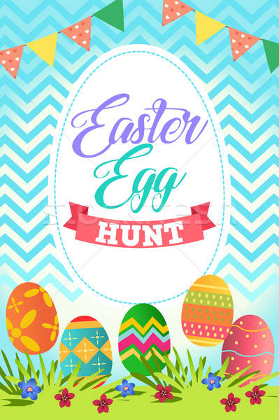 Easter Egg Hunt Poster Stock photo © artisticco