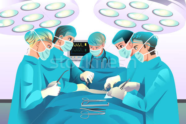 Group surgeons doing surgery Stock photo © artisticco